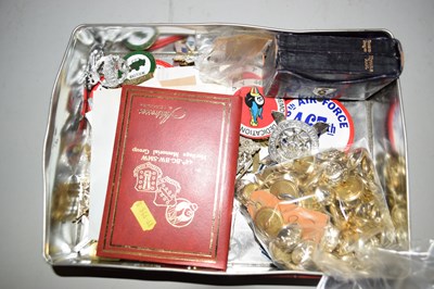 Lot 129 - Box various modern military buttons, sew on...
