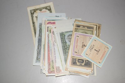 Lot 134 - Mixed lot of circulated world bank notes