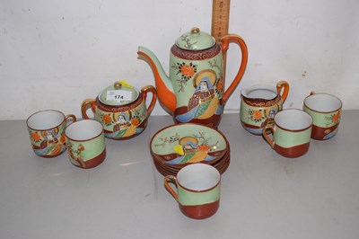 Lot 174 - Japanese porcelain teaset