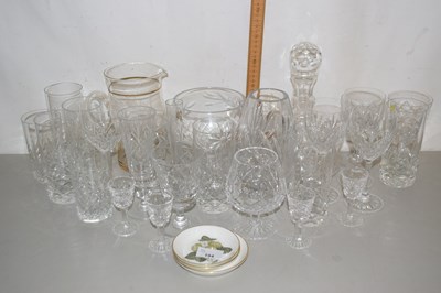 Lot 194 - Group various 20th century drinking glasses,...