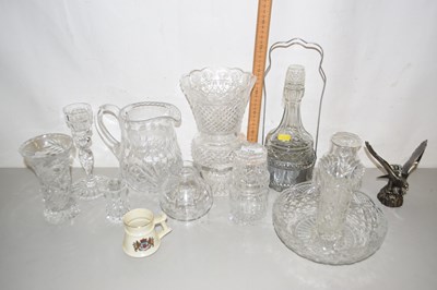 Lot 198 - Mixed lot various glass vases, bowls, jugs etc