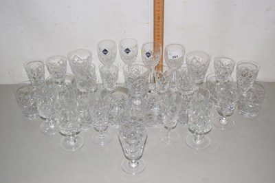 Lot 203 - Group of drinking glasses to include...