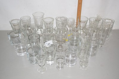 Lot 207 - Qty various clear drinking glasses