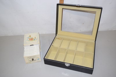 Lot 543 - Watch display case and set of miniature...