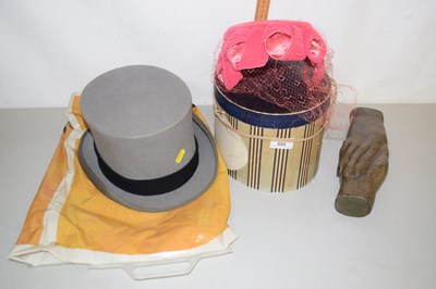 Lot 553 - Bronze effect model of a pair of hands, a...