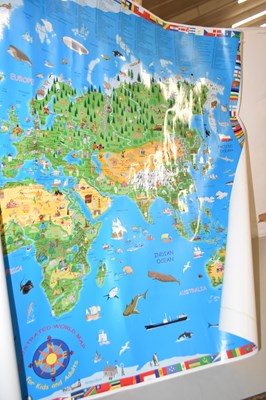 Lot 563 - Modern map of the world