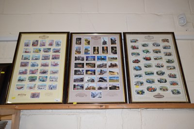 Lot 564 - Three framed sets of Castella cigar cards