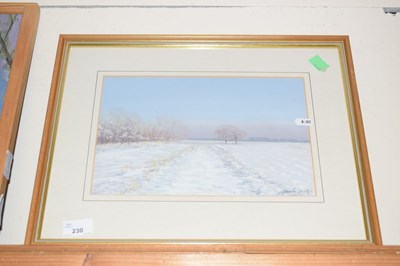 Lot 230 - Brenda Dawkin study of a winter scene, framed