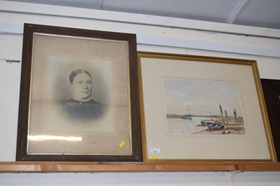 Lot 231 - Framed portrait photograph and a Doreen Allan...