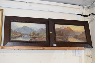 Lot 232 - Pair of coloured prints scottish highland...