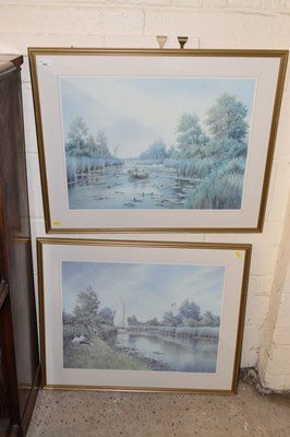 Lot 239 - Two coloured prints, Broadland scenes