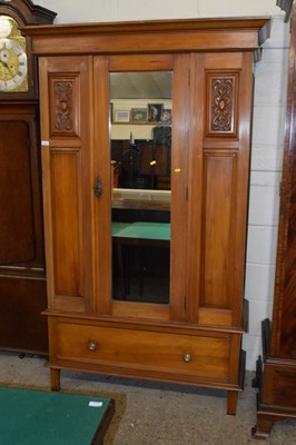 Lot 250 - Late Victorian American walnut mirrored door...