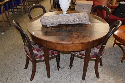 Lot 265 - 19th century oak circular dining table...
