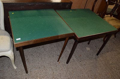 Lot 271 - Pair of folding card tables