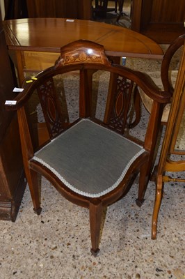 Lot 276 - 2 Edwardian corner chairs