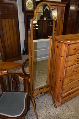 Lot 277 - Cheval mirror