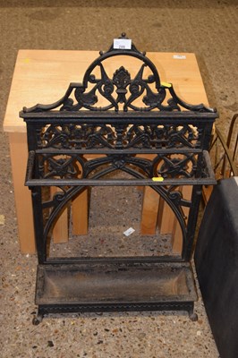 Lot 286 - Victorian cast iron stick stand