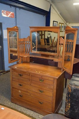 Lot 312 - Victorian American walnut dressing chest