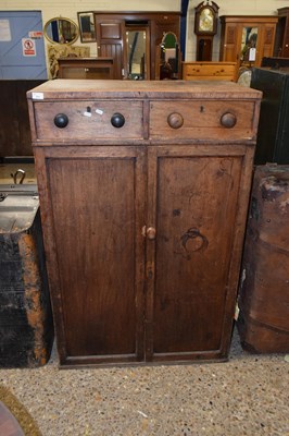 Lot 315 - Victorian linen press cabinet, orginally part...