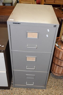 Lot 319 - Three drawer metal filing cabinet