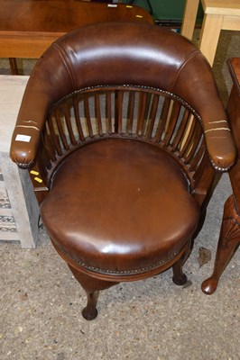 Lot 331 - Late 19th century revolving desk chair