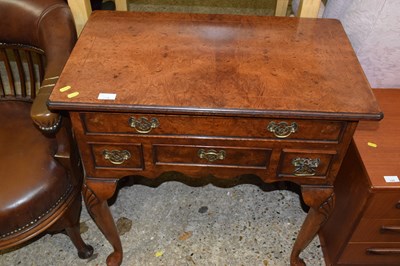 Lot 332 - Reproduction Georgian style walnut lowboy