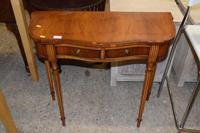 Lot 336 - Yew wood hall table