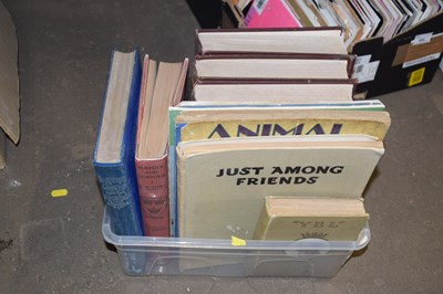 Lot 583 - One box of books to include Hutchinsons Animals