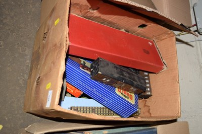 Lot 588 - One box various model railway, rolling stock...