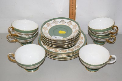 Lot 596 - Qty Crown Staffordshire teawares