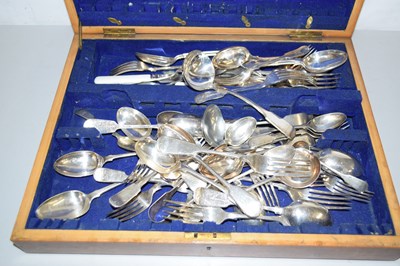 Lot 598 - Canteen of silver plated cutlery