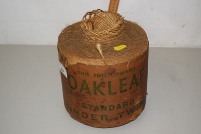Lot 637 - Reel of vintage oak leaf binder twine