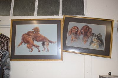 Lot 691 - Two studies of red setters