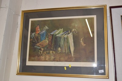 Lot 702 - Michael Lynn exLibrus coloured print , framed...