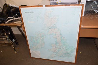 Lot 710 - Framed map of the British Isles