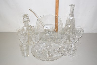 Lot 527 - Mixed various drinking glasses glass punch...