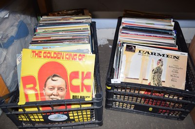 Lot 678 - Two boxes mixed records