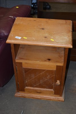 Lot 754 - Pine bedside cabinet