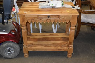 Lot 774 - Indian hardwood side table