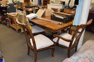 Lot 776 - Modern dining table and six chairs