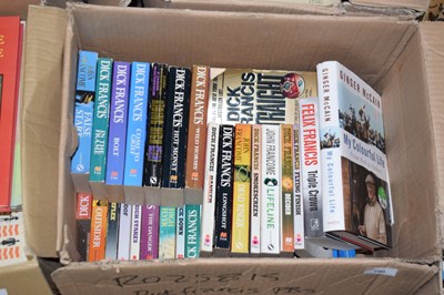 Lot 790 - One box mixed books Dick Francis