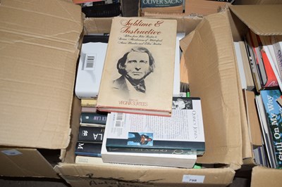 Lot 798 - One box mixed books autobiograpghy