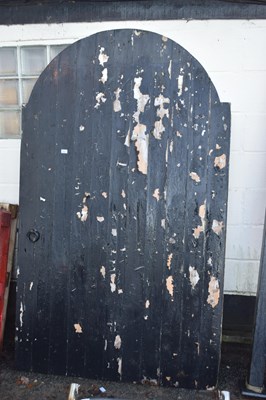Lot 883 - Arched painted pine door