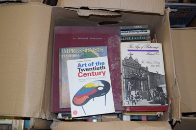 Lot 819 - Box mixed books - arts
