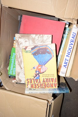 Lot 821 - Box mixed books - arts, textiles