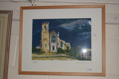 Lot 830 - View of a church limited edition print