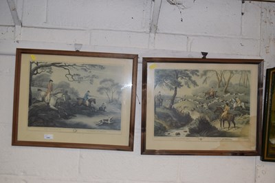 Lot 834 - Pair of fox hunting prints