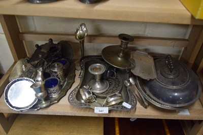 Lot 547 - QUANTITY OF PLATED WARES, TUREENS, SERVING...