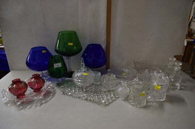 Lot 14 - Group of four vintage retro blue and green...