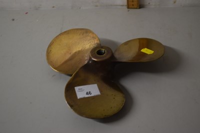 Lot 46 - Small brass propella